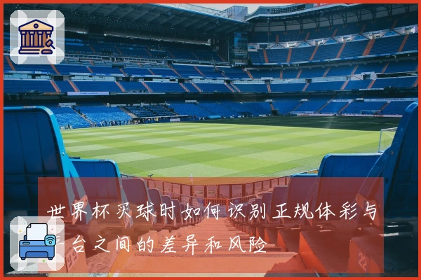 世界杯买球时如何识别正规体彩与平台之间的差异和风险