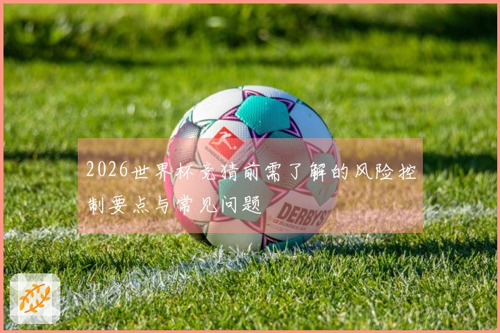 2026世界杯竞猜前需了解的风险控制要点与常见问题